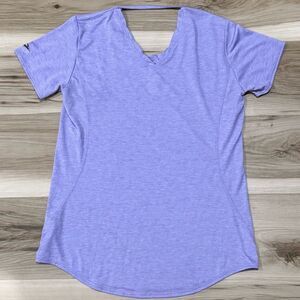 Brooks Running Distance Short Sleeve Shirt Purple Athletic Women’s Medium